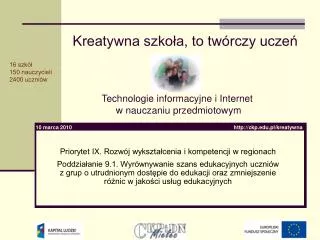 kreatywna szko a to tw rczy ucze
