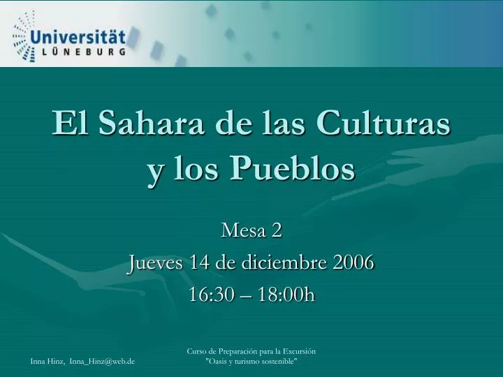 el sahara de las culturas y los pueblos