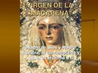 virgen de la macarena