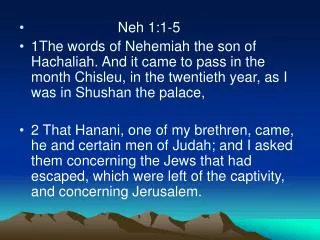 Neh 1:1-5