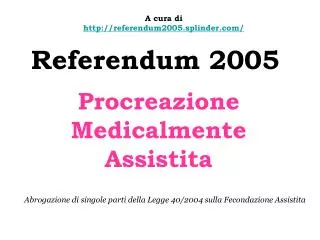 procreazione medicalmente assistita