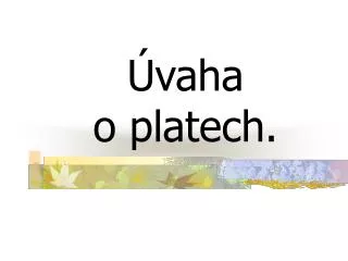 vaha o plat ech