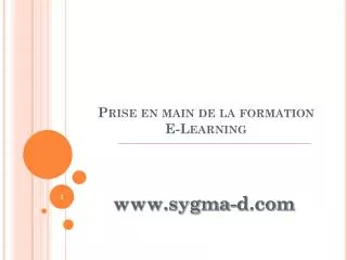 prise en main de la formation e learning