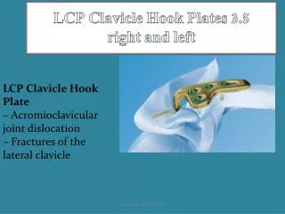 LCP Clavicle Hook Plates 3.5 right and left