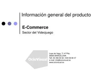 informaci n general del producto