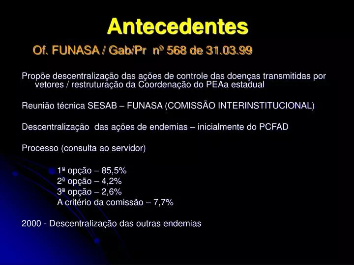 antecedentes