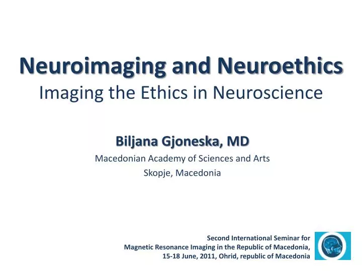 neuroimaging and neuroethics imaging the ethics in neuroscience