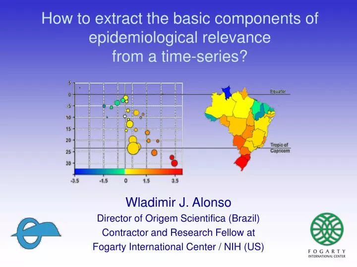 how to extract the basic components of epidemiological relevance from a time series