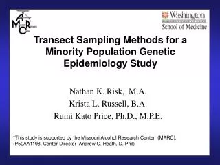 Transect Sampling Methods for a Minority Population Genetic Epidemiology Study