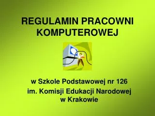 regulamin pracowni komputerowej