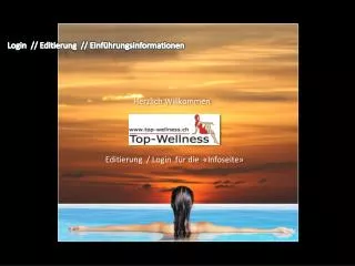 Login // Editierung // Einführungsinformationen