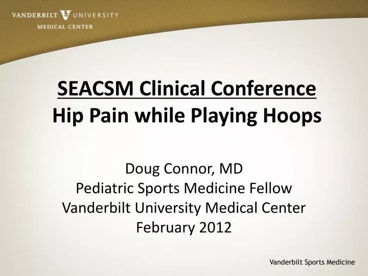seacsm clinical conference hip pain while playing hoops