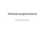 Podstawy programowania - slide 1