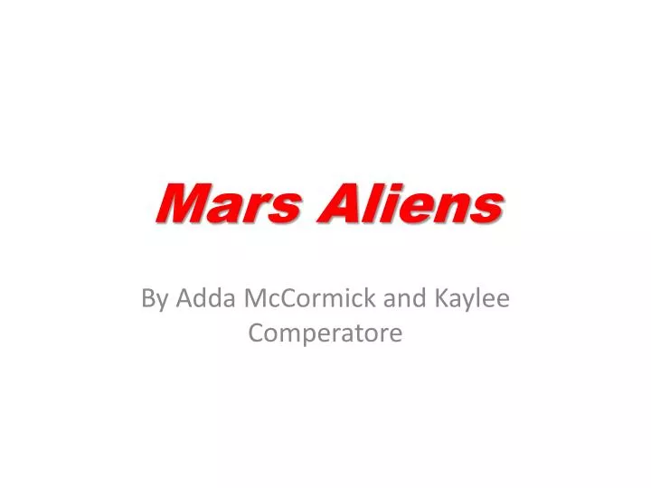 mars aliens