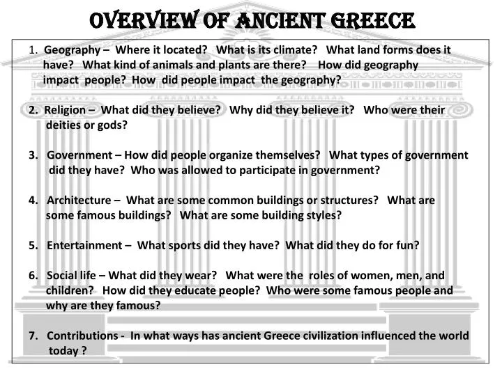 overview of ancient greece
