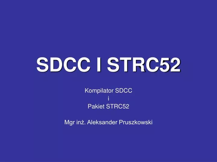 sdcc i strc52
