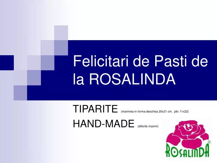 felicitari de pasti de la rosalinda