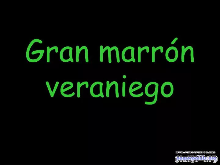 gran marr n veraniego