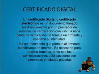 certificado digital