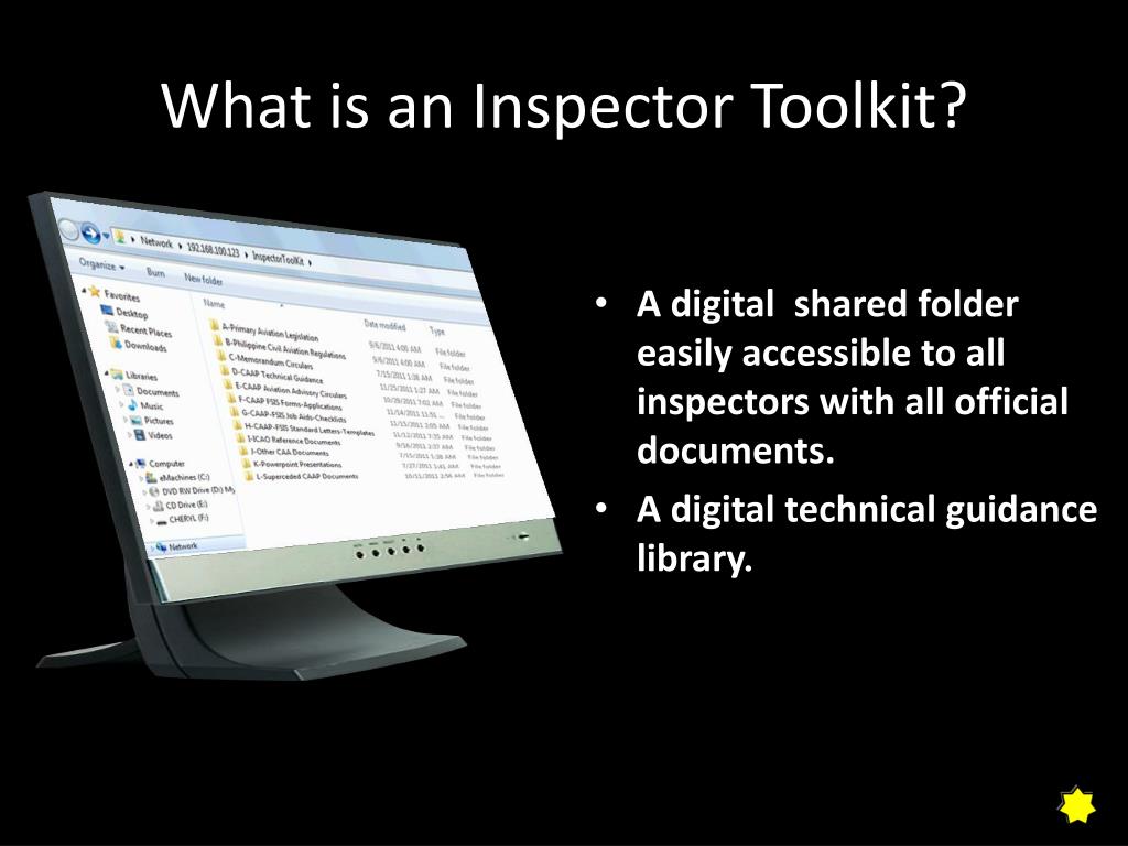 What is an Inspector Toolkit? - slide 1