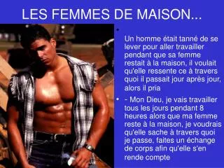 les femmes de maison