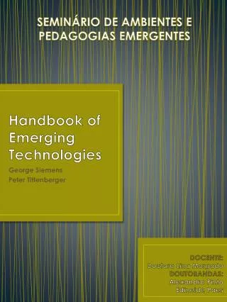 handbook of emerging technologies