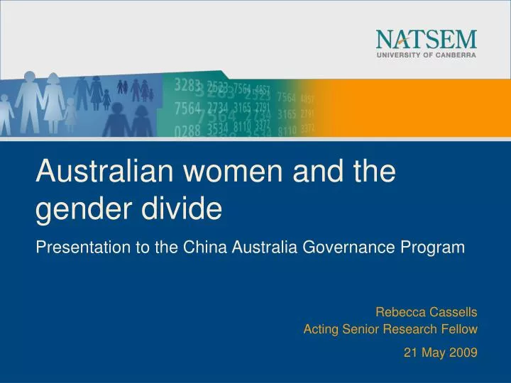australian women and the gender divide