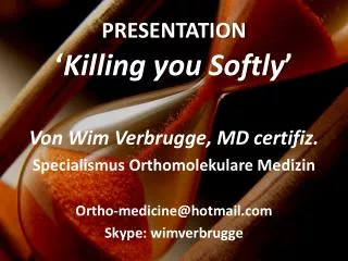 presentation killing you softly