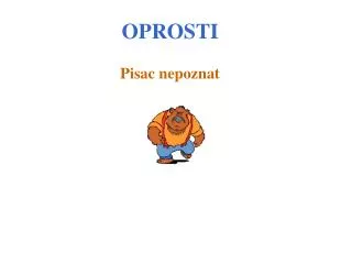 pisac nepoznat