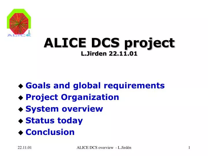 alice dcs project l jirden 22 11 01