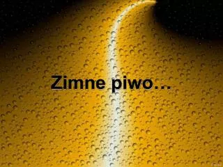 zimne piwo