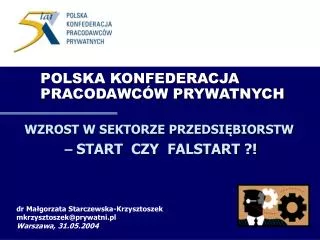 polska konfederacja pracodawc w prywatnych