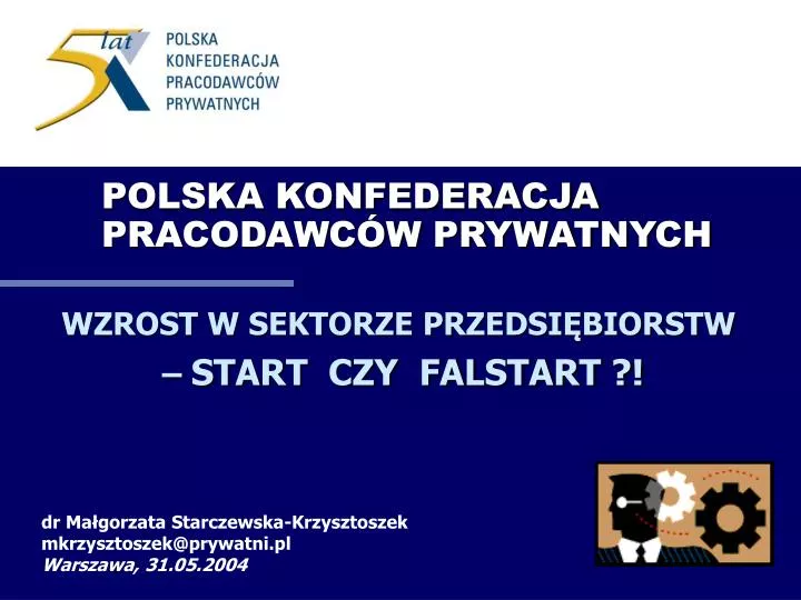 polska konfederacja pracodawc w prywatnych