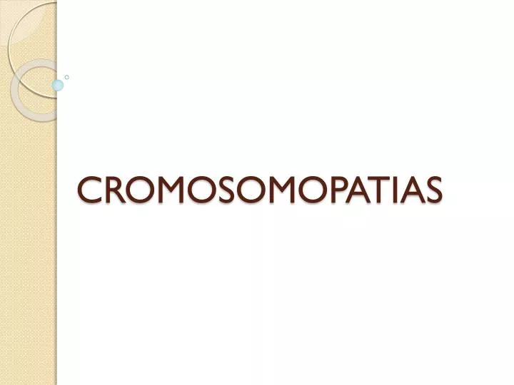 cromosomopatias
