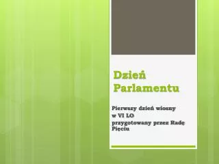 dzie parlamentu