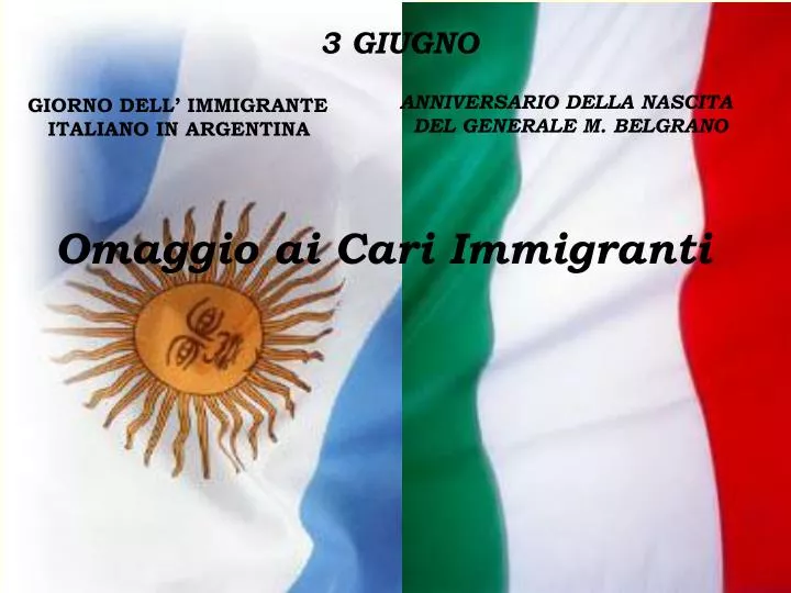 omaggio ai cari immigranti