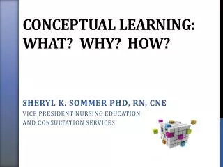 Conceptual Learning: What? Why? How?