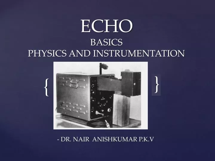 echo basics physics and instrumentation