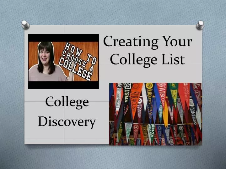 creating your college list