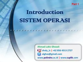 introduction sistem operasi