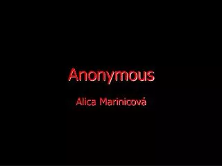 anonymous