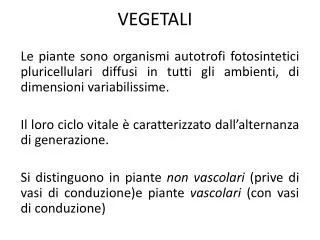 vegetali