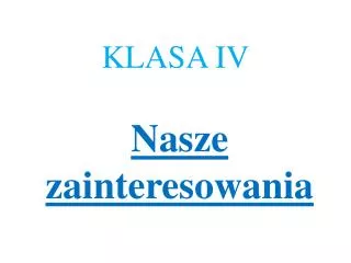 klasa iv