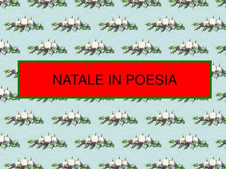 natale in poesia