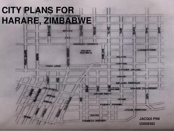 city plans for harare zimbabwe
