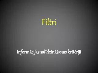 filtri