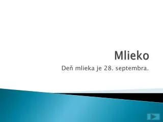 mlieko