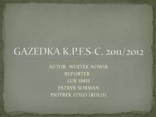 gazedka k p f s c 2011 2012