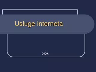 usluge interneta