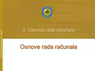 3 osnove rada ra unala